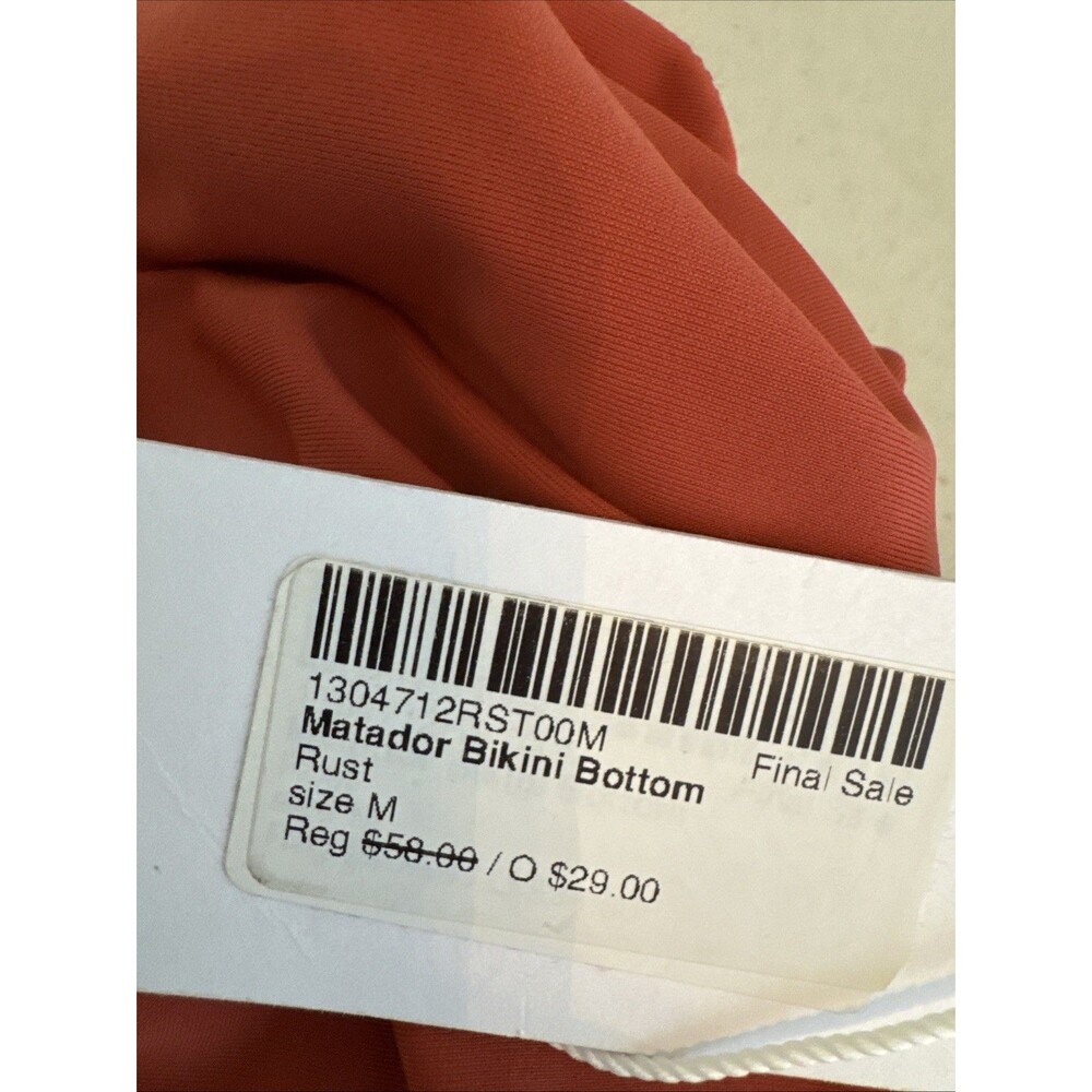 New Reformation Matador Bikini Bottoms Women's Size M, Rust